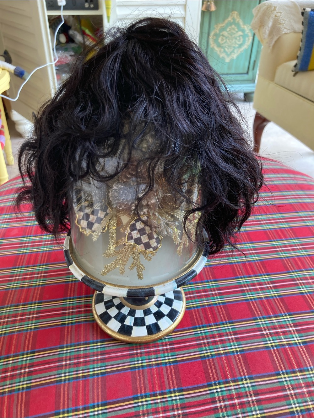 Natural Wavy Black 100% Human Hair Wig
